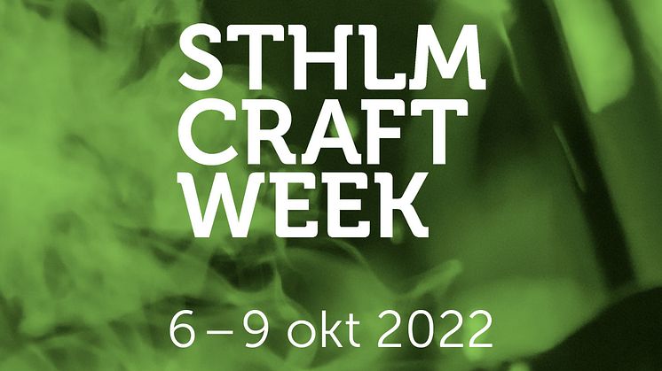 Stockholm Craft Week 2022