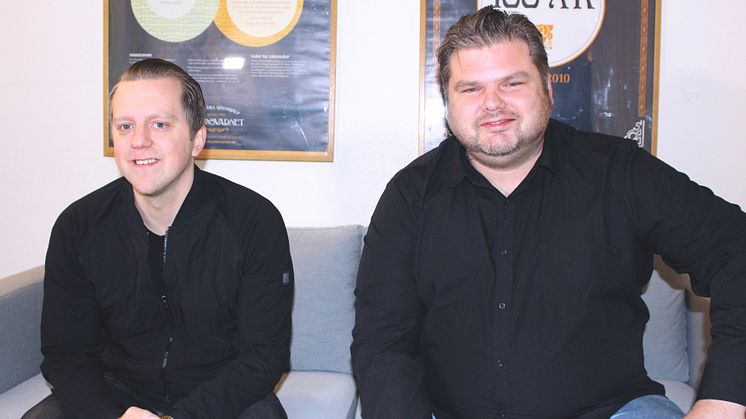 Olle Eriksson och Jonas Klinteberg, projektledare för Skyddsvärnets nya projekt, Ung inlåst