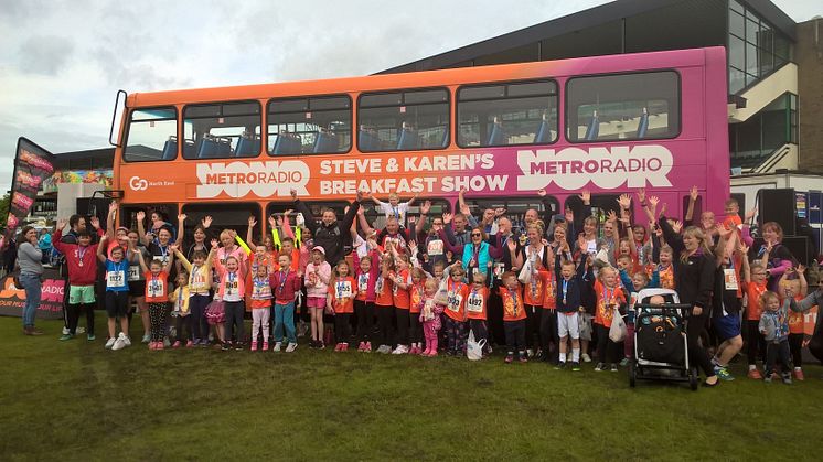 Go North East's Metro Radio bus at the NECCR annual fun run