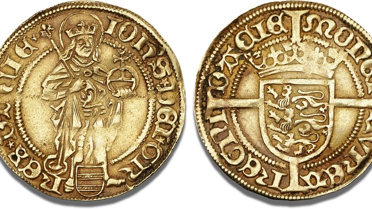Danmarks første og ældste guldmønt kommer under hammeren hos Bruun Rasmussen den 25. april med en vurdering på 200.000 kr.