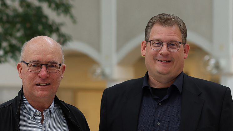 Jörgen Carlsson och Niklas Sandell, Ekonomihögskolan vid Lunds universitet, vinnar PwC:s pris tll CH Witts minne 2024.