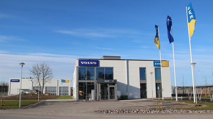 Swecons huvudkontor och utrustningsverkstad för Volvo Construction Equipment i Eskilstuna