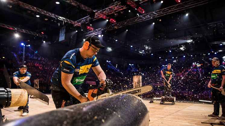 Koncentrerade svenskar satte ett nytt prydligt svenskt och nordiskt rekord i åttondelsfinalen mot Österrike. I kvartsfinalen blev Kanada för svåra att rå på.