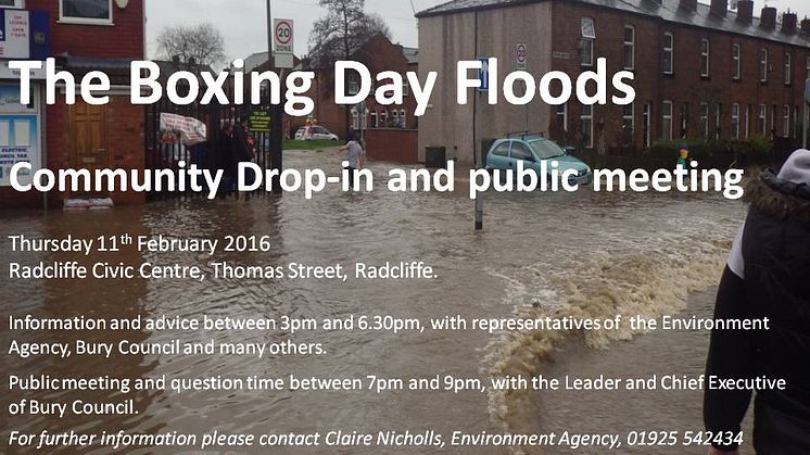 Flooding – drop-in session and public meeting