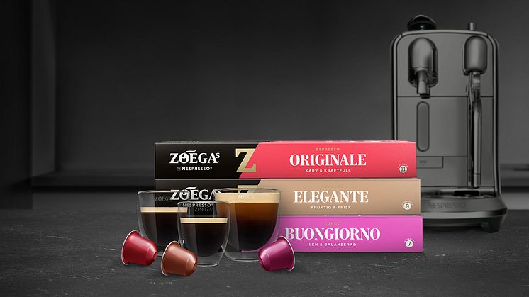 Nyhet: Zoégas by Nespresso – tre nya kapslar till din Nespressomaskin