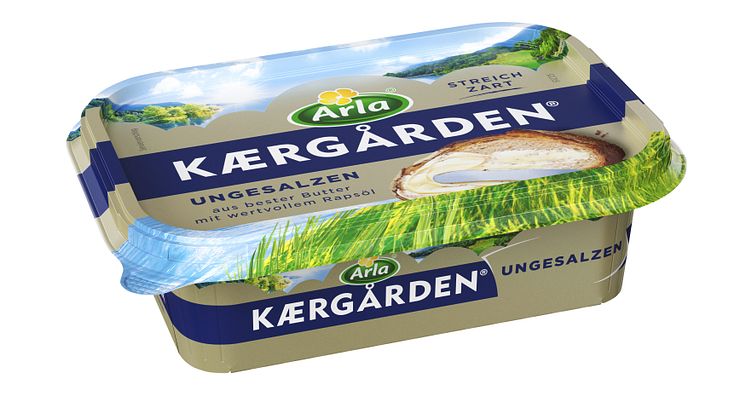 Arla Kærgården seit März in einer nachhaltigeren Verpackung im Handel 