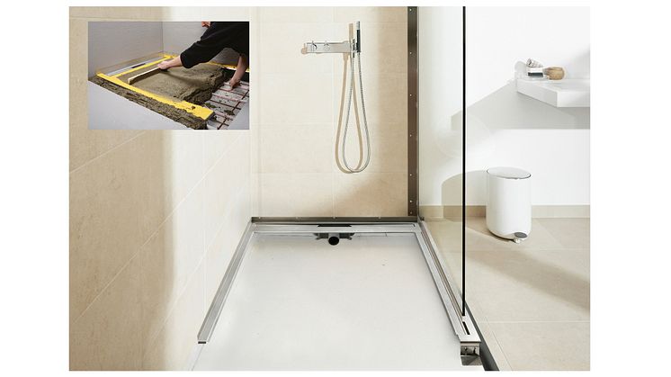 Unidrain ShowerLine och GlassLine - ett komplett system till duschhörnan