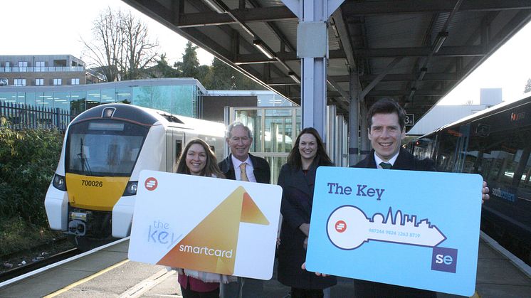Thameslink's and Southeastern's Key Smartcards now work across one another's networks allowing passengers to travel further, across Kent and Sussex, Herts and Cambridgeshire (download high resolution pictures below)
