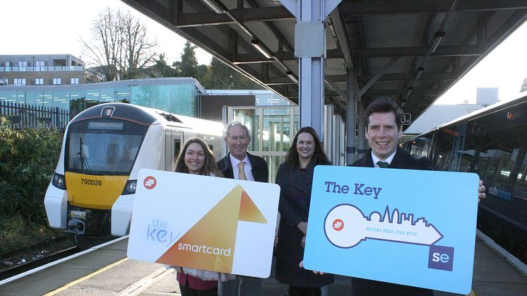 Thameslink's and Southeastern's Key Smartcards now work across one another's networks allowing passengers to travel further, across Kent and Sussex, Herts and Cambridgeshire (download high resolution pictures below)