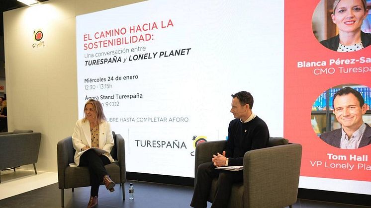 "Vejen til Bæredygtighed",  en Samtale mellem Turespaña og Lonely Planet" på Fitur 2024