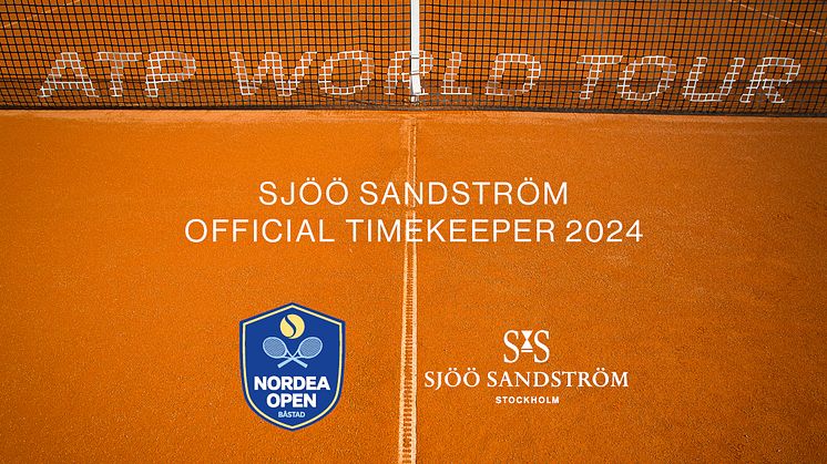 Sjöö Sandström - Official Timekeeper för Nordea Open i Båstad 2024