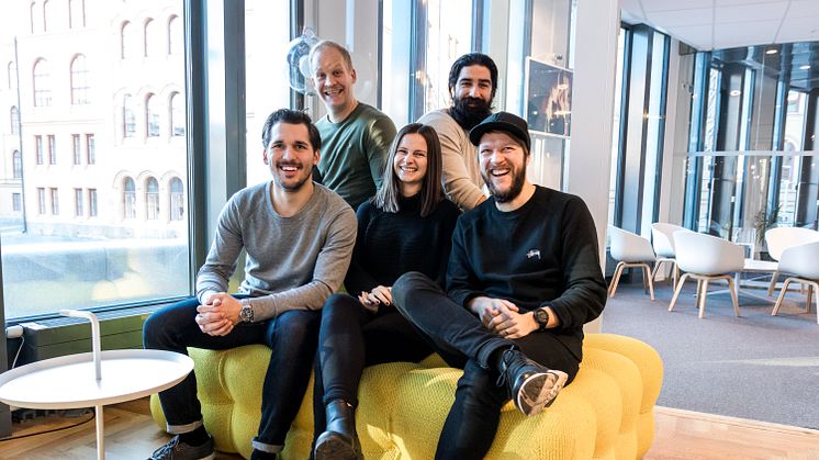 David, Peter, Johanna, Ibrahim och Anton från Maverick by Sigma Stockholm