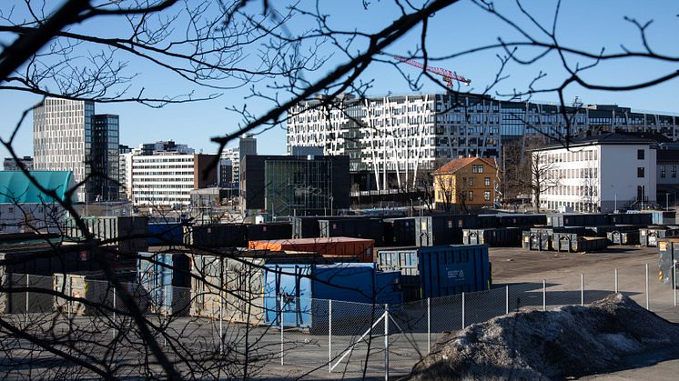 Økern under utvikling. Foto: Ingvild Brekke Myklebust, Oslo kommunes kunstsamling, Kulturetaten