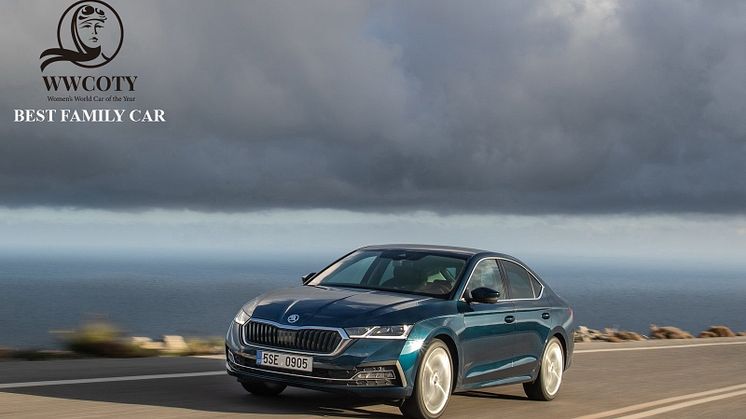 ŠKODA OCTAVIA har vundet Women's World Car of the Year i kategorien ‘Best Family Car’.