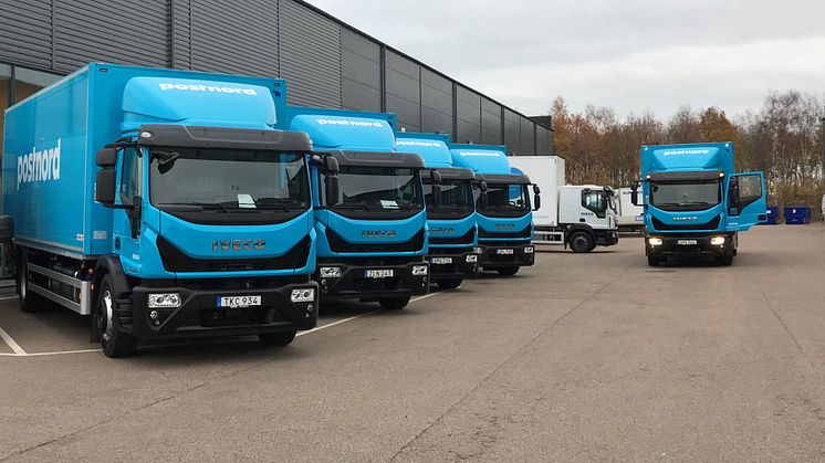 IVECO Eurocargo på väg till PostNord, som en del av en beställning på 16 nya lastbilar.