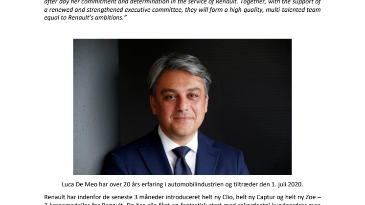 Luca de Meo er ny CEO for Renault