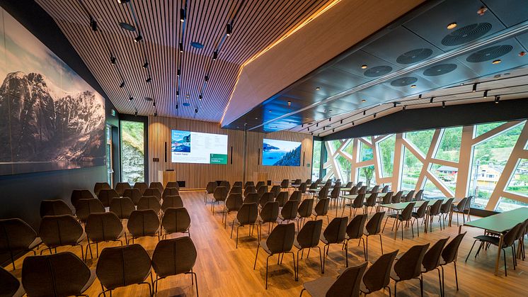 Fretheim Hotel har opna nytt og moderne konferansesenter i Flåm. 