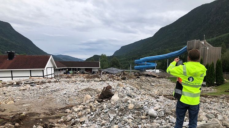 Gjenoppbyggingen etter Hans medfører store klimagassutslipp. 