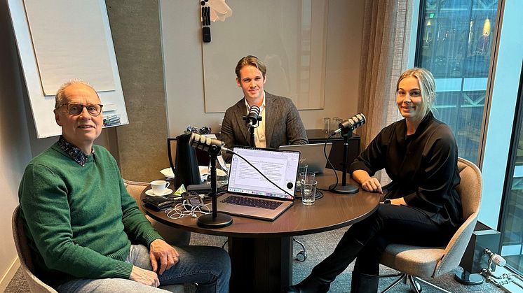 Den gröna juridiken. Från vänster: Gunnar Oesterreich, Aaron Coster och Anna Sundell 