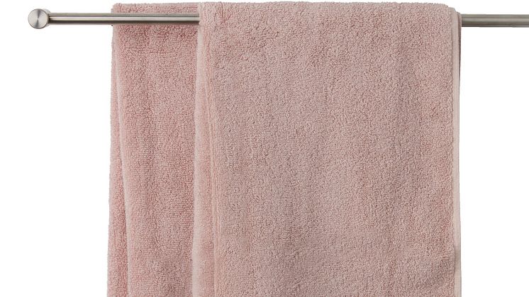 Håndlæde NORA 50x100 støvet rosa (84,95,- DKK)