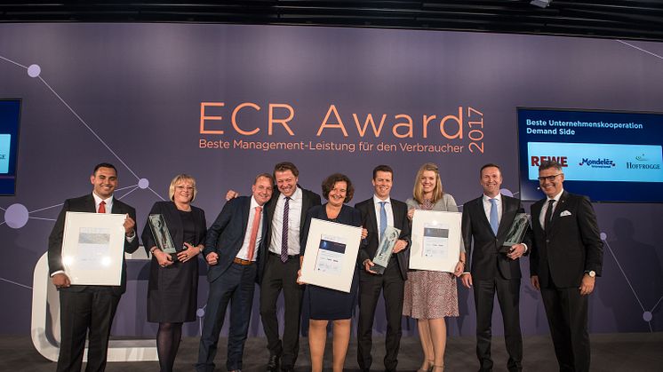 Mondelēz International, REWE und Hoffrogge gewinnen ECR Award für Big-­Data-­Kooperation