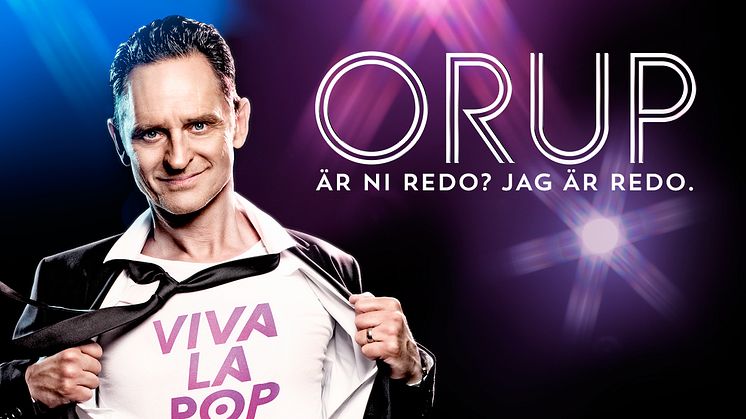 Orups succéshow Viva La Pop till Linköping i höst