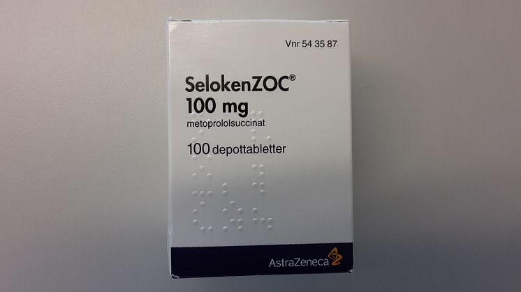 SelokenZOC 100 mg förpackning.