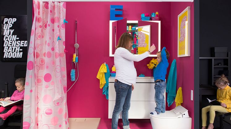 Das Condensed Bathroom für moderne Familien oder Lifestyle-bewusste Singles: Wer etwas auf sich hält, richtet sich heute auch auf kleinem Raum anspruchsvoll ein. 
