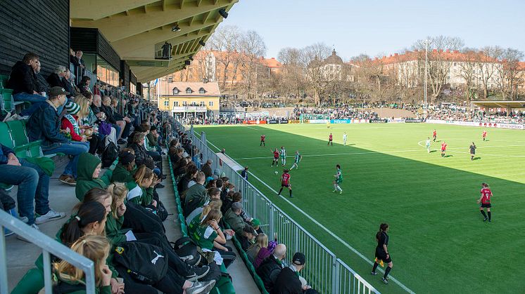 Premiärmatch på Kanalplan/Hammarby IP i Stockholm.