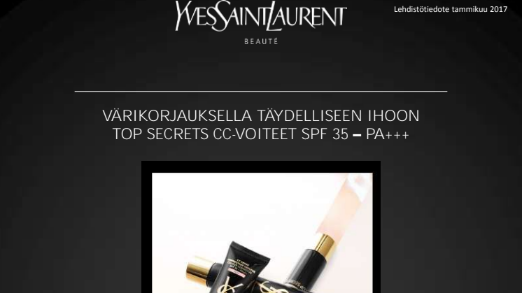 Yves Saint Laurent Top Secrets CC voide