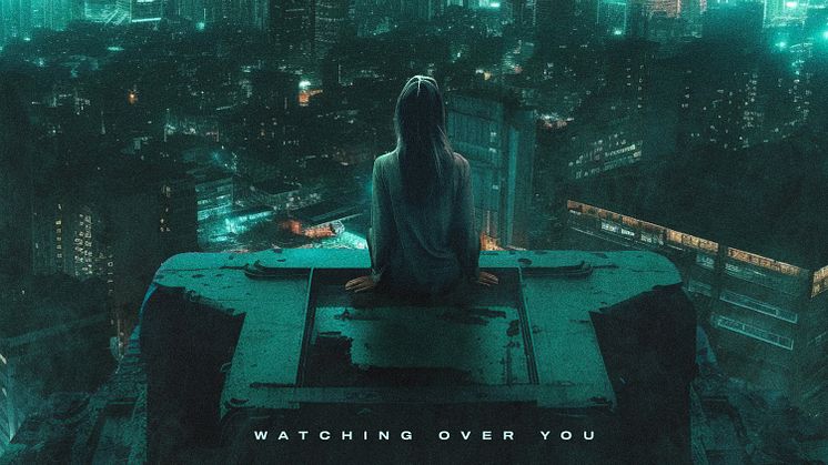 Omslagsbilden för låten ''Watching over you''.