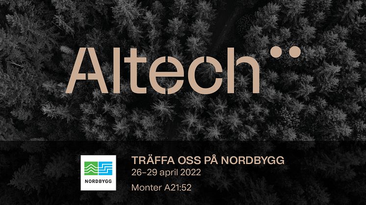 Möt Altech på Nordbygg i monter A21:52