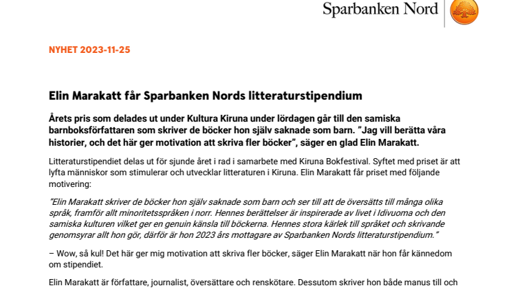 Elin Marakatt får Sparbanken Nords litteraturstipendium.pdf
