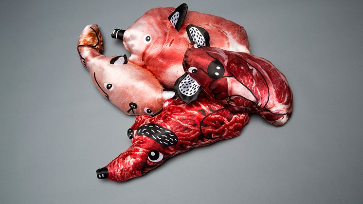 "Köttdjur" av Cajsa Wessberg, ett examensprojekt från Beckmans Designhögskola (2015)