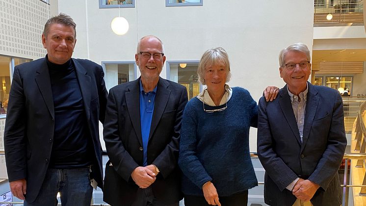 På bilden: Lars Svensson, Lars Ekedahl, Kerstin Norén och Olof Blomqvist. 