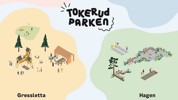 Nå skal stinettverket i Tokerudparken tegnes