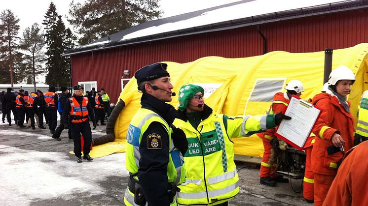 Samverkansövning i krisberedskap. Foto: CBRNE