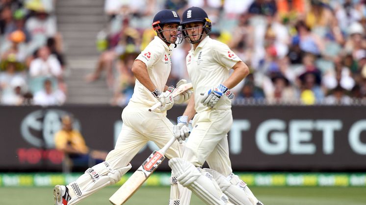 England Test players Alastair Cook (L) and Chris Woakes (R) will play for the Lions.