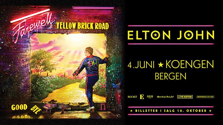 ELTON JOHN TIL NORGE MED SIN AVSKJEDSTURNÉ I 2019!