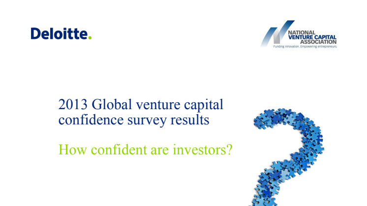 2013 Global Venture Capital Confidence survey