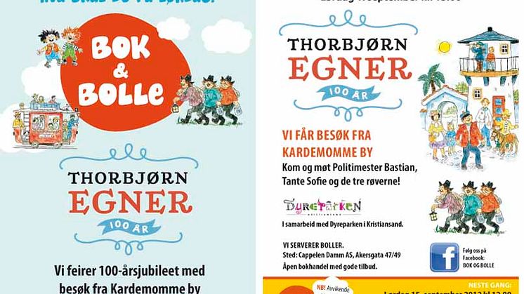 Velkommen til Bok & bolle - Thorbjørn Egner 100 år 
