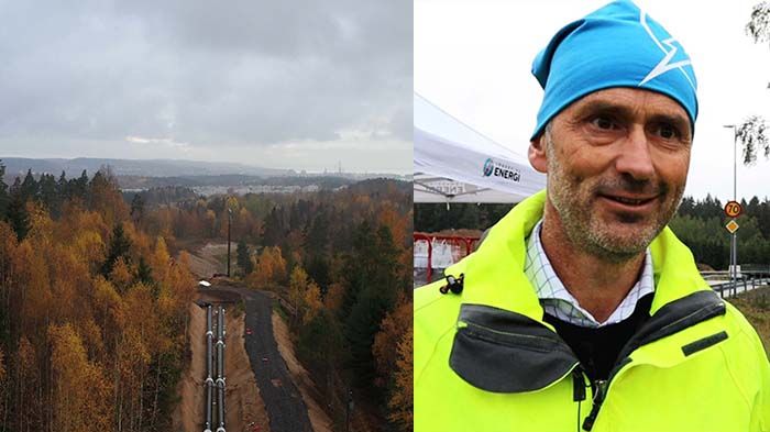 En 12 km ny fjärrvärmeledning har byggts från Torsvik till centrala Jönköping.