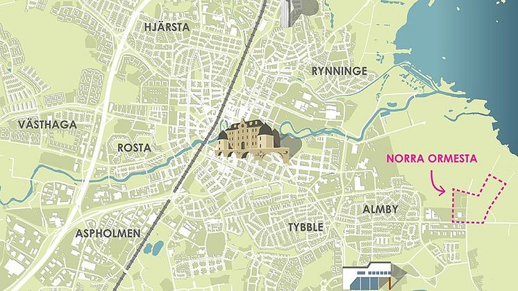 ​OBOS planerar för exklusiva hus i Norra Ormesta, Örebro