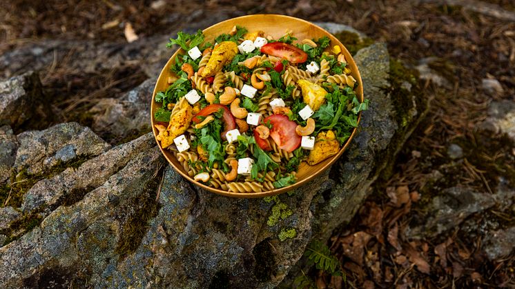 PERFEKT TURMAT: Kyllingsalat kan friste både store og små. Foto: John Hobberstad