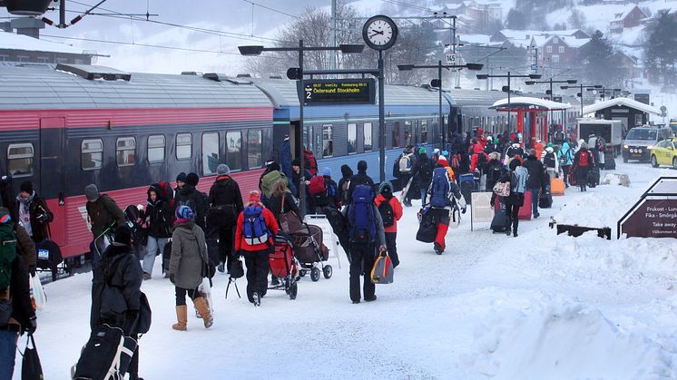 SJ ordnar skidspår mellan Stockholm och Åre