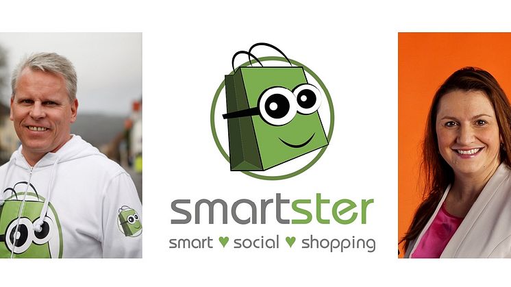 Smartsters grundare tillika VD, Andreas Swahn, tillsammans med styrelsens ordförande, Klementina Österberg.