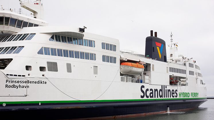 Die Scandlines-Fähre „Prinsesse Benedikte“ 2015