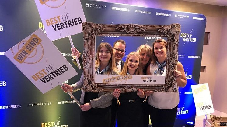 Jörg Riediger und sein Team bei der Verleihung des ASS Unternehmer-Award