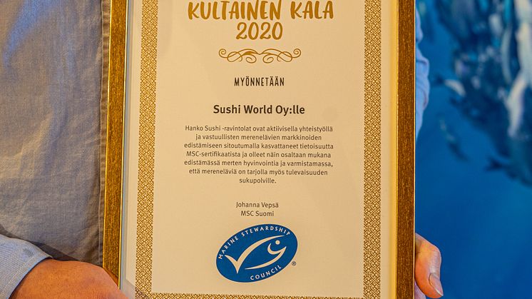 Kultainen Kala 2020 - Hanko Sushi