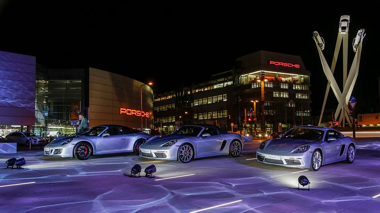 Porsche celebrates "70 years of Porsche sports cars" in 2018